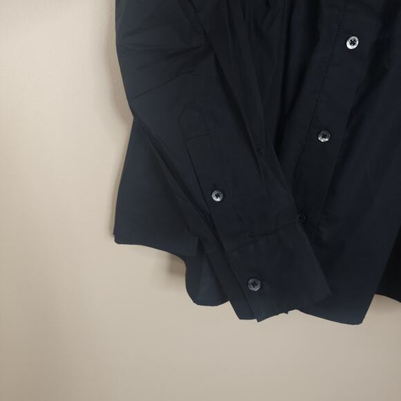 Thakoon Poplin Smocked Top in Black Size M - Picture 5 of 9